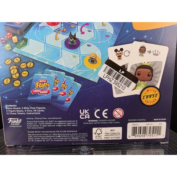 Bitty Pop Chase Board Game Disney Funko Pop 4 Unique Bitty Pops Included - Picture 7 of 9